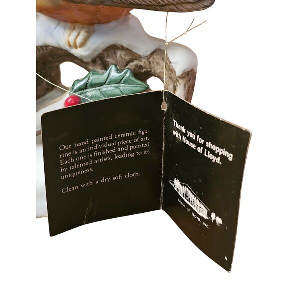 Vintage House Of Lloyd Christmas Around The World Robins Birds On Branch(Gg243) - Picture 7 of 7